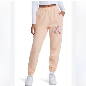 Boys Lie I’m Not Where You Left Me Sweat Pants Peach Angels Small